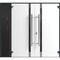 Vdomdoors Front Exterior Prehung Aluminum Double Doors Ronex1011 Grey 1 Sidelight Mirrored Clear Glass Entry RONEX1011DEXD-GRE-W72+14xH80-RH-I - alternate 1