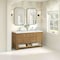 James Martin Vanities Breckenridge 60 in. Double Vanity, Light Natural Oak, w/ 3 CM White Zeus Quartz Top 330-V60D-LNO-3WZ - alternate 2
