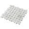 Apollo Tile 12x12 Bianco Carrara, Bardiglio Nuvolato Marble Polished Floor and Wall Mosaic Tile 5 sqft/case, 5PK APLSE88B10A - alternate 7