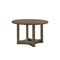 Homeroots 47" Oak Wood Pedestal Base Round Top Dining Table 631289 - alternate 1