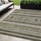 Homeroots 5' X 8' Taupe Beige And Ivory Southwestern Washable Indoor Outdoor Area Rug 582867 - alternate 1