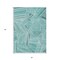 Homeroots 3' X 5' Teal Blue And Ivory Geometric Washable Indoor Outdoor Area Rug 594809 - alternate 7