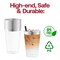 Smarty Had A Party 12 oz. Clear with Metallic Silver Rim Round Tumblers (240 Cups), 240PK 512S-CASE - alternate 7