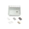 Kohler Riverby 25 undermount single-bowl workstation kitchen sink Sea Salt 5872-5UPC-FF - alternate 2