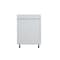 Cambridge Everest 33 in. W x 24 in. D x 34.5 in. H Ready to Assemble Shaker Base Kitchen Cabinet in White SA-B33-SW-KIT - alternate 12