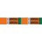 Brady VAP AMMONIA LOW Pipe Marker, 1.125in H x 7in W, Card of 4 Each, Fits Pipes .75in Thru 2.375in, 4PK 145903 - alternate 1