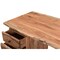 Homeroots 69" Brown Solid Wood Writing Desk and Bookshelf Set With Four Drawers 634360 - alternate 8