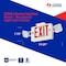 Lithonia Lighting Lithonia Lighting Emergency LED Exit Sign Combo Unit W/ Square Lamp Heads, White ECRG-SQ-M6 - alternate 6