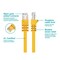 Monoprice Cat6A Ethernet Patch Cable - Snagless RJ45_ 550Mhz_ STP_ Pure Bare Cop 24374 - alternate 3