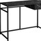 Homeroots 42" Black and White Wood and Metal Sled Computer Desk 489828 - alternate 4