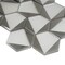 Apollo Tile Mirari 9x11 in. Gray, Silver Glossy Glass 3D Trapezoid Mosaic Wall Tile (3.28 sq ft/case) 5PK APLMNC8803BLA - alternate 4
