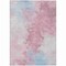 Homeroots 5' X 8' Blush Ivory And Blue Abstract Washable Indoor Outdoor Area Rug 617390 - alternate 8