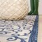 Jonathan Y Madrid Vintage Filigree Textured Weave Blue/Cream 2 ft. x 8 ft. Indoor/Outdoor Runner Rug SMB107F-28 - alternate 6