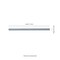 Msi Renzo Sky Quarter Round Molding 0.6" X 12" Glossy Ceramic Wall Tile, PK42 ZOR-PT-TR-0218 - alternate 8