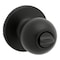 Kwikset Privacy Door Lock, Polo, Traditional Design, Knob Handle, Matte Black, Metal, Turn-Piece 300P 514 CP - alternate 5