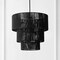 Jonathan Y Orson 24 in. 7-Light Coastal Bohemian Metal and Woven Paper Rope 3-Tier LED Chandelier, Black JYL9564B - alternate 8