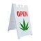 Signmission Cannabis Dispensary Open, Deluxe A-Frame & 2 Installed Decals, Heavy-Duty Plastic Frame SBHD-D-2436-Cannabis Dispensary Open - alternate 1