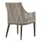 Armen Living Grenada Outdoor Wicker and Aluminum Gray Dining Chair with Beige Cushions - Set of 2 LCGDCHGR - alternate 5