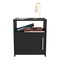 Homeroots 23" Black Wood Nightstand 543676 - alternate 6
