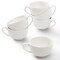 Elama Luna 12 Piece 3 Ounce Porcelain Espresso Cup Set in White with Saucers ELM-LUNA-3ESPRESSO - alternate 5