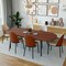 Leisuremod Oval 82.7 in W, 29.5 in L, MDF/Steel, Walnut TT84WN - alternate 7