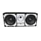 Deejay Led Loaded Box w/Two Despacito Heavy Duty 12-in Woofers One Horn and w/Two Bullet Tweeters WHITE TBH12WHITE - alternate 7