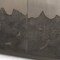 Homeroots 30" Gray Distressed Metal Textured Door Accent Cabinet With Two Doors 611068 - alternate 9