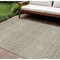 Homeroots 9' X 12' Taupe Green And Ivory Tribal Washable Indoor Outdoor Area Rug 582654 - alternate 1