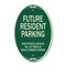 Signmission Unauthorized Vehicles Will Be Towed Green & Tan, 12 Inch X 18 Inch Designer, Heavy Gauge Aluminum A-OV-G-1218-9746 - alternate 1