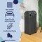 Happimess Darla 14.27-Gallon All-Weather Wicker/Metal Swing Top Hideaway Outdoor Trash Can, Dark Navy/White HPM1201E - alternate 6