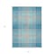 Homeroots 5' X 8' Teal Blue Gray And Brown Plaid Washable Indoor Outdoor Area Rug 596364 - alternate 6