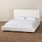 Baxton Studio Braylin Glam and Luxe Teddy-Bear Fabric King Size Platform Bed 252-13825-ZORO - alternate 6