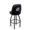 Holland Bar Stool Co Logo Grizzly Columbus Blue Jackets 30 in. Swivel Bar Stool with Black Wrinkle Finish L048 - alternate 1