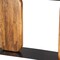 Homeroots 43" Black and Brown Genuine Marble and Solid Wood Solid Console Table 668883 - alternate 6