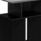 Homeroots 24" Gray and Black Wood Floor Shelf End Table With 6 332838 - alternate 3