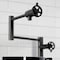Kingston Brass Deck Mount Pot Filler Faucet, Matte Black KS4700CG - alternate 4