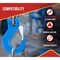 Mytee Products Heavy Duty Grade 100 3/8in Clevis Sling Hook with Latch - 8,800 LBS WLL, Blue SH38-G100 - alternate 5