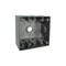 Bell 2-Gang Gray Weatherproof Box with Seven 1/2 in. Threaded Outlets 5340-0B - alternate 2