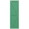 Ekena Millwork True Fit PVC Two Equal Panel Farmhouse Fixed Mount Shutters w/ Z-Bar, Lilly Pads , 18W x 44H, PR TFP102FH18X044LP - alternate 11