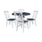 Whitewood Industries Extension Dining Tables, 45 in L, 38 in H, Parawood, 5 Piece K05-42DPT-23-C613-4 - alternate 1