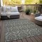 Homeroots 5' X 8' Taupe And Beige Damask Washable Indoor Outdoor Area Rug 563893 - alternate 6