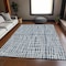 Homeroots 10' X 14' Navy Blue And Ivory Striped Washable Indoor Outdoor Area Rug 583449 - alternate 8
