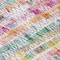 Homeroots 8' Green Ivory And Purple Round Striped Washable Indoor Outdoor Area Rug 589184 - alternate 4