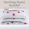 Lavish Home 3-Piece Queen Quilt Set Bedspread & 2 Pillow Shams with Patriotic Star Pattern Lightweight Quilt Set 66-002-PRT-SQ - alternate 7