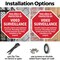 Signmission This Area Is Protected by Video Sur, 10 inch X 10 inch, Aluminum Metal Signs, 2PK OC-A-2PACK-10-316 - alternate 5