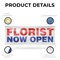 Signmission Florist Now Open, 24 Inch x 72 Inch, Vinyl Banner B-72-30638 - alternate 5