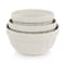 Martha Stewart Broadbrook 3 Piece Stoneware Mixing Bowl Set in Linen 142788.03 - alternate 4