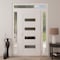 Vdomdoors Front Exterior Prehung Metal-Plastic Door, Manux 8113 White Silk, 2 Side and Top Sidelite Transom,  MANUX8113EXD-WS-W12+36+12xH80+14-LH - alternate 3