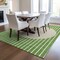 Homeroots 9' X 12' Green And Gray Striped Washable Indoor Outdoor Area Rug 597161 - alternate 7