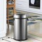 Happimess Chuck Kitchen/Office 17.2-Gallon Open-Top Trash Can, Platinum Silver HPM1015A - alternate 6
